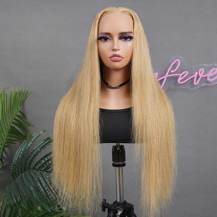 Wigfever Honey Blonde Wear Go Glueless Straight Lace Closure Wigs Wigfever