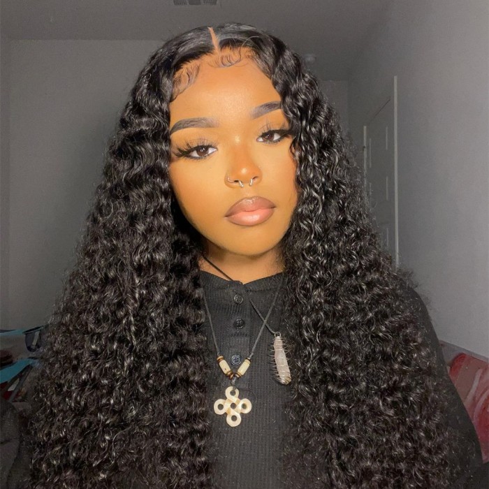 Water Wave Ready To Wear Wig Pre Cut Lace Front Wig