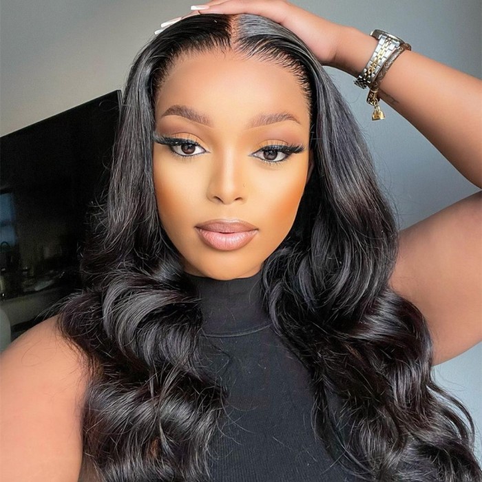 Wigfever Beginner Friendly 134 Lace Front Wear Go Wig 180 Density Body Wave Glueless Hd Lace 