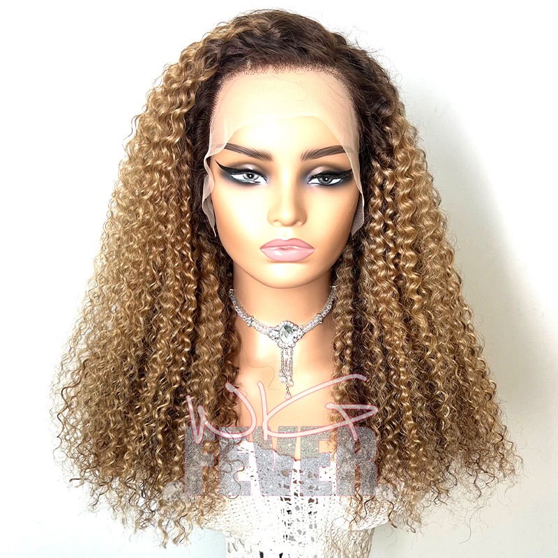 Wigfever Highlight With Dark Root Water Wave134 200 Density Lace Front Wig Wigfever 