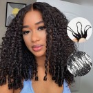 Wigfever New In Burmese Curly Crochet Human Hair Boho Bulk Braiding Miracle Knots Easily Install