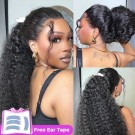 Wigfever 360 Water Wave Invisi Drawstring Wear Go Glueless Pre-Bleached And Pre-Cut Lace Human Hair Wig