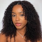 Wigfever Afro Curly 3 In 1 Half Wig Drawstring Invisi Hairline Beginner Friendly Wear Go Wig
