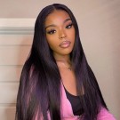 Wigfever Silky Straight 13*4 Free Part Lace Front 100% Human Hair Wigs