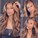 Wigfever Highlight Body Wave Wear Go Glueless Pre-Cut And Pre-Plucked 7*4 Lace Closure Wig