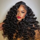 Wigfever Wand Curl Wear Go Pre Plucked Glueless 180% Density Pre Cut HD Lace Closure Wig