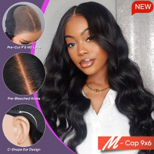 22 Inch | Wigfever M-cap Body Wave 9x6 Wear Go Glueless Lace Closure Wig