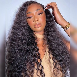 Wigfever Wear Go Glueless Loose Deep Wave 13*4 HD Lace Front Human Hair Wigs