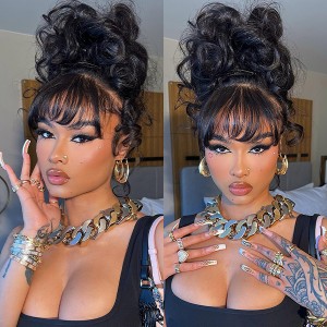 Wigfever 360 Silky Straight Invisi Drawstring Wear Go Glueless Pre-Bleached And Pre-Cut Lace Human Hair Wig