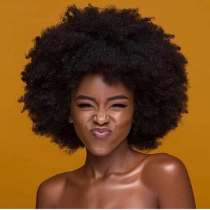 Wigfever Afro Curly Short Bob Fluffy Full 200% Density Machine Made Wig Non Lace Human Hair Wig