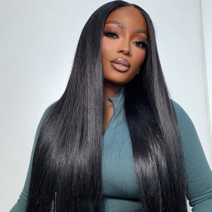 Wigfever Silky Straight Pre-Plucked 180% Density HD Glueless 13*4 Front Wig