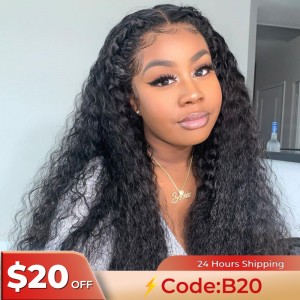 Wigfever 13x6 Deep Wave Lace Front Wigs Human Hair 180% Density Brazilian Human Hair Wig with Baby Hair