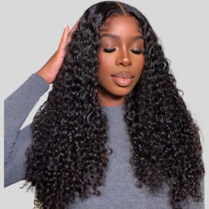 Wigfever Mongolian Water Wave 13x4 Lace 200 Density Frontal Human Hair Wigs
