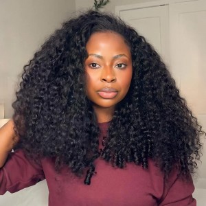 Wigfever Burmese Curly Wave Pre-Cut 13x4 Lace Frontal Bleached Knots Natural Hairline Wear Go Glueless Wig With Invisi Draw-Strings
