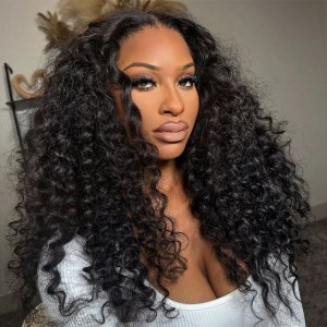 Wigfever Water Wave 180% Density Glueless 13*4 Pre-Plucked HD Lace Front Wig