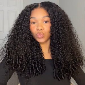 Wigfever M-Cap 9x6 Burmese Curly Wave Wear Go Glueless Wig Pre-Cut Lace Human Hair Wig Beginner Friendly