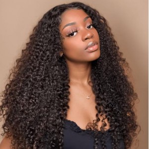 18 Inch | Wigfever 13x6 Lace Front Human Hair Wigs Kinky Curly Brazilian Human Hair Frontal Wigs