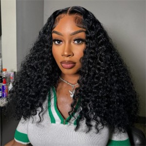 16 Inch | Wigfever Water Wave 7x5 Lace 250% Density Wear Go Glueless Pre-Cut Lace Closure Human Hair Wig