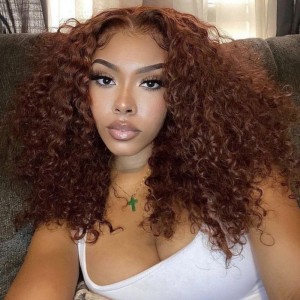 22 Inch | Wigfever Chocolate Brown Kinky Curly 7*5 Wear Go Glueless Lace Closure Wig