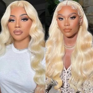 Wigfever Blonde Body Wave 180% Density Pre-Plucked And Pre Cut 7*4 Lace Closure Wig