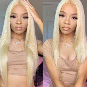 Wigfever Blonde Silky Straight 180% Density Pre-Plucked And Pre Cut 7*4  Lace Closure Wig
