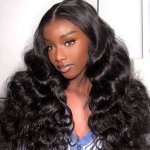18 Inch | Wigfever M-cap Ocean Wave 9x6 HD Pre Plucked Wear Go Glueless Bleached Tiny Knots Pre-Cut Lace Closure Human Hair Wig