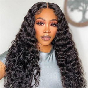 20 Inch | Wigfever Deep Wave Bleached Knots Wear Go 7*5 Glueless Lace Closure Wig