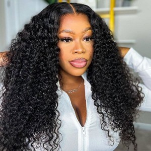 16 Inch | Wigfever Water Wave 200% Density 13x4 Lace Frontal Human Hair Wigs