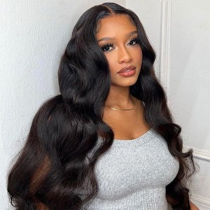 Wigfever Body Wave Wear Go 180% Density Glueless 7*4 Pre-Plucked HD Lace Closure Human Hair Wig