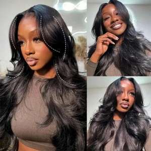 Wigfever M-cap Body Wave 9x6 Upgraded Trendy Layered Cut 250% Density Wear Go Glueless Wig