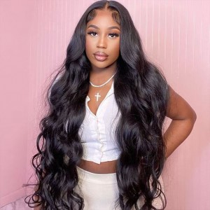Wigfever M-cap Body Wave 9x6 Wear Go Glueless Bleached Tiny Knots Pre-Cut HD Lace Closure Pre Plucked Human Hair Wig