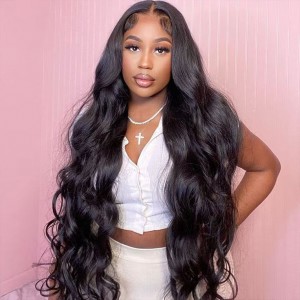 30 Inch |     Wigfever Body Wave Pre Bleached Knots Wear Go 180% Density Glueless 7*5 Pre-Plucked HD Lace Closure Human Hair Wig