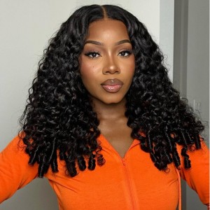 Wigfever M-Cap 9x6 Burmese Curly Wave Wear Go Glueless Wig Pre-Cut Lace Human Hair Wig Beginner Friendly