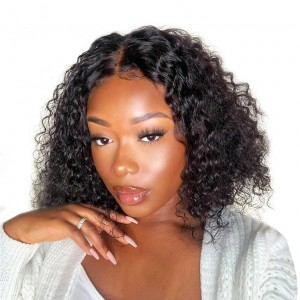 10 Inch | Wigfever Deep Wave 4*4 Lace Closure Bob Wear Go Glueless Wig