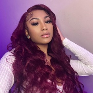 Wigfever Burgundy Body Wave 13*4 Lace Front Wig
