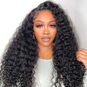 18 Inch | Wigfever V-Part Deep Wave No Leave Out Thin Part Human Hair Extensions