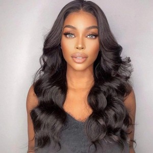 26 Inch Body Wave 4*4 Lace closure 150% Density Wig