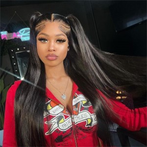 Wigfever M-cap Silky Straight 9x6 Wear Go Glueless Bleached Tiny Knots Pre-Cut Lace Closure Pre Plucked Human Hair Wig