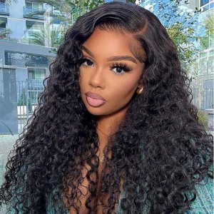Wigfever Mongolian Water Wave 13x4 Lace Frontal Human Hair Wigs