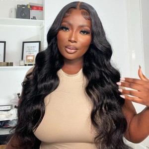 Wigfever Body Wave Wear Go 180% Density Glueless 7*4 Pre-Plucked HD Lace Closure Human Hair Wig