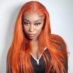 Wigfever Ginger Straight Wear Go Glueless Pre Plucked Wig Human Hair