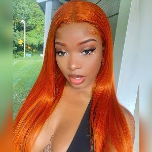 Wigfever Ginger Straight Wear Go Glueless Pre Plucked Wig Human Hair