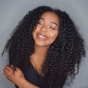 Wigfever Wear & Go Wigs Preplucked HD Glueless Wig Afro Curly Lace Closure Wig