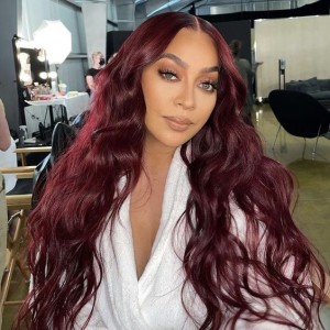 Wigfever 99J Burgundy Silky Straight Wear Go Glueless 7*4 Pre-Plucked Lace Closure Wig