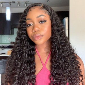 Wigfever Mongolian Water Wave 13x4 Lace Frontal Human Hair Wigs