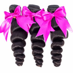 Wigfever Loose Wave Virgin Hair Bundles 8-30inches Remy Hair Extensions