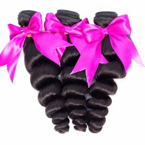 Wigfever Loose Wave Virgin Hair Bundles 8-30inches Remy Hair Extensions