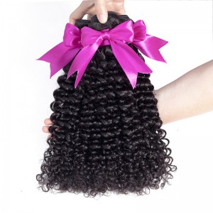 Wigfever Water Wave Human Hair Weave Bundles Natural Black 3pcs/lot 100% Human Hair Bundles Remy Hair