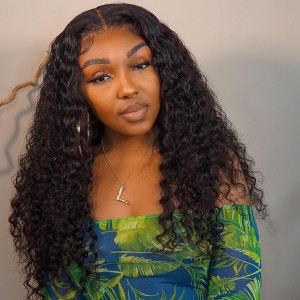 18 Inch | Wigfever V-Part Deep Wave No Leave Out Thin Part Human Hair Extensions