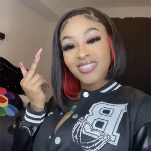 Wigfever Straight Short Bob Wigs Red Peekaboo under Black Two Tones Lace Front Human Hair Wigs
